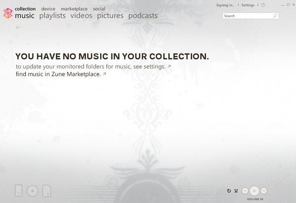 Zune video collection not updating